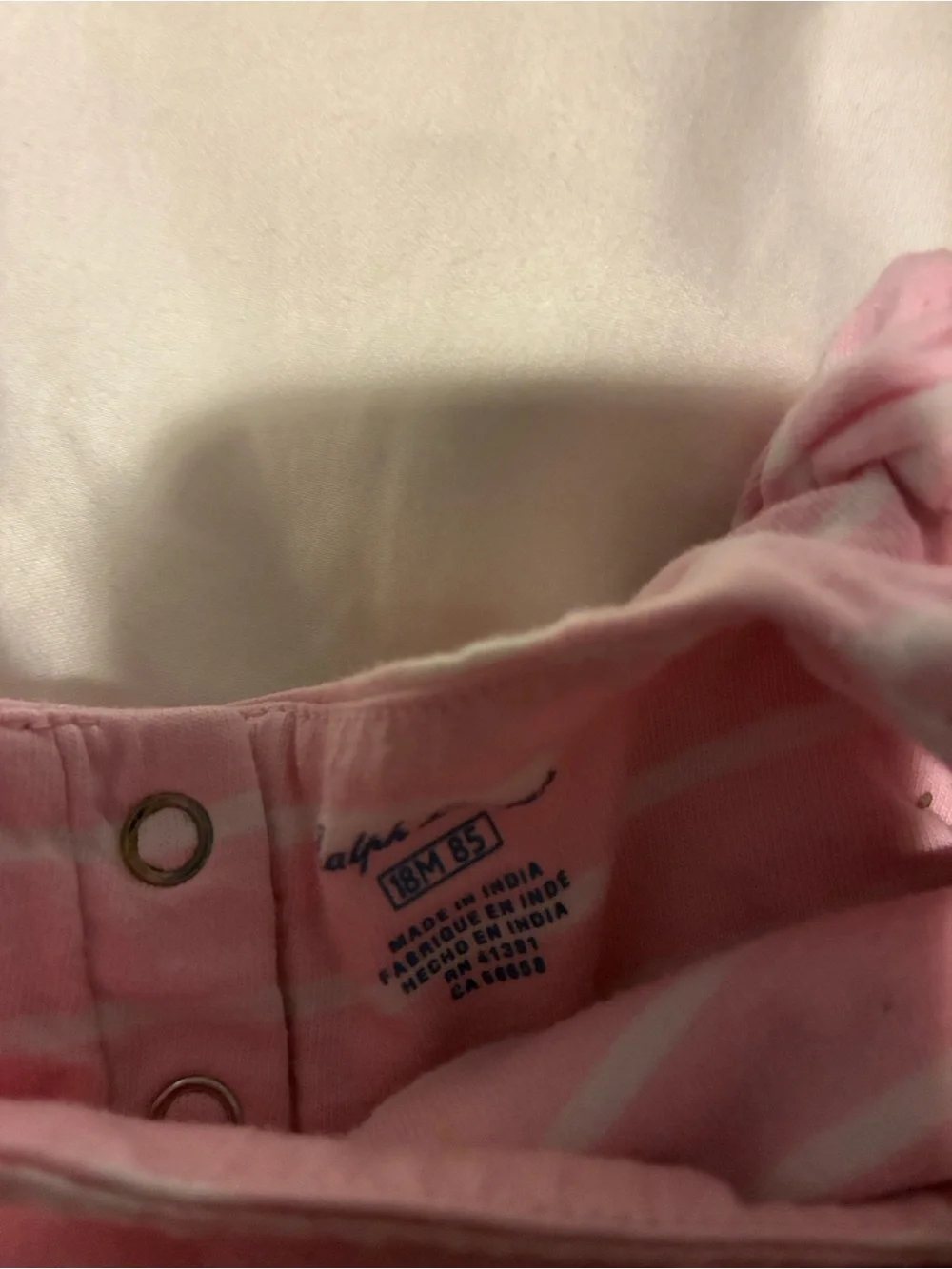 Ralph Lauren Pink and White Striped Ruffle-Sleeve Casual Dress